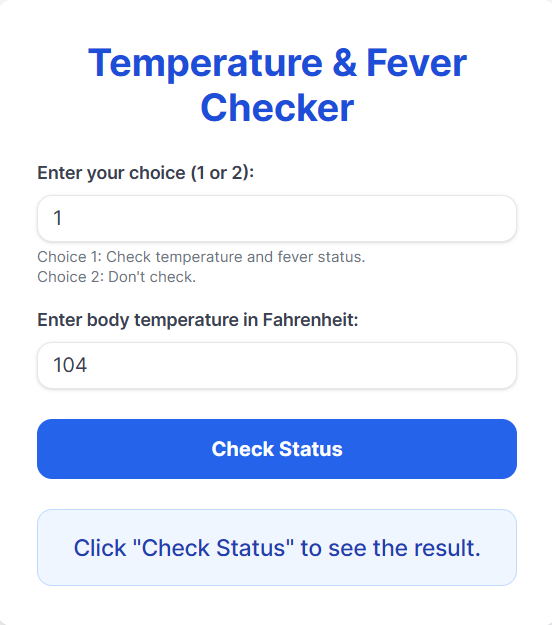 Temperature-Fever-Checker
